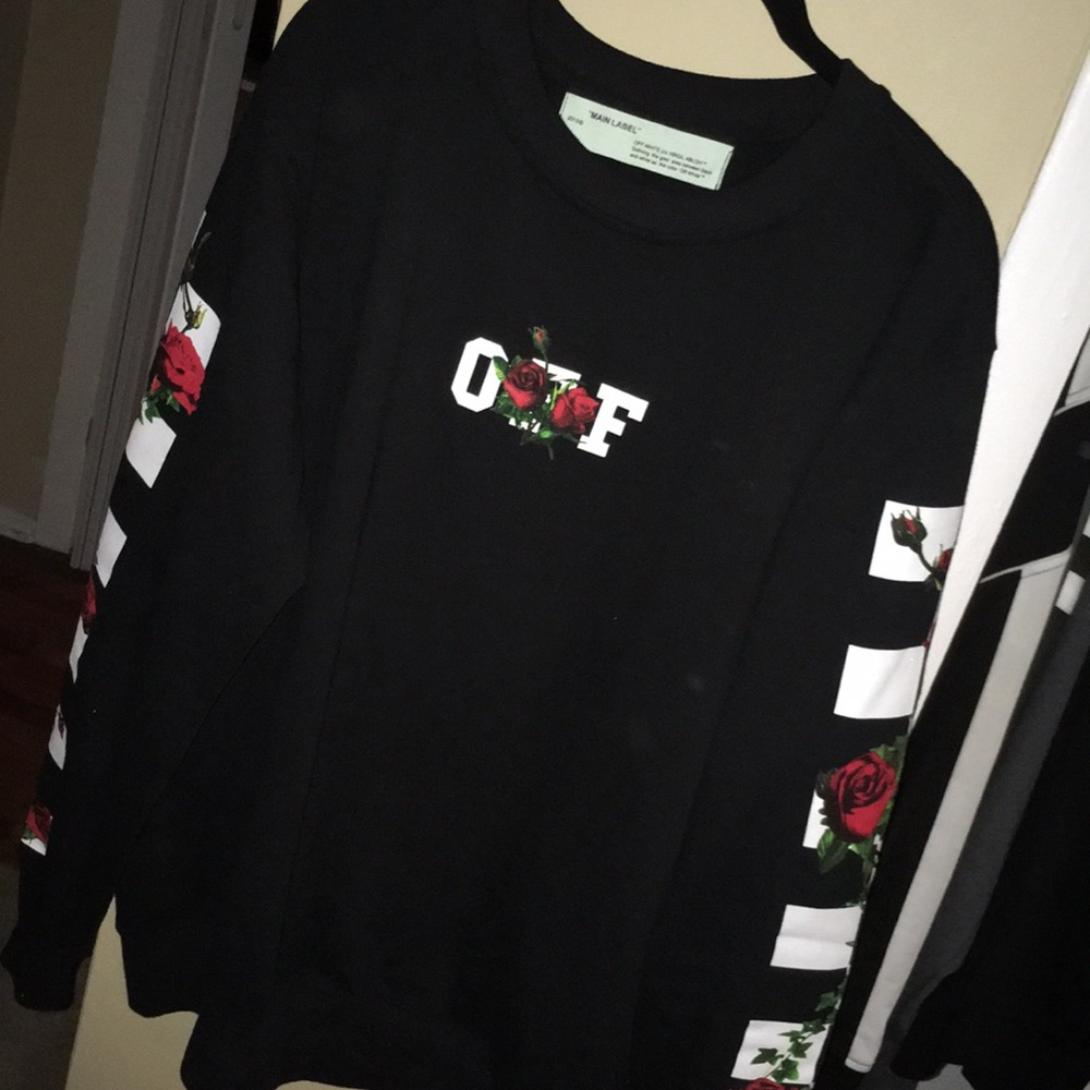 Off x White Rose Sweatshirt